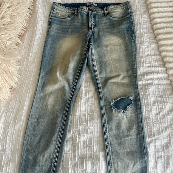 refuge Denim - RefugeJeans Light Blue Distressed Skinny Jeans